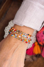 Gold Tone Stack Bracelets - set of 4
