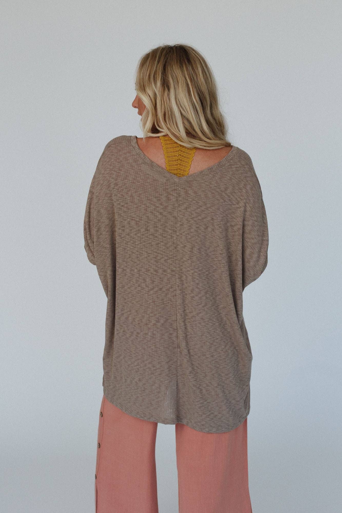 Warm Nights V Neck Top