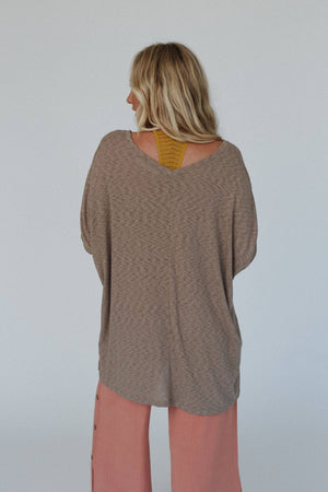 Warm Nights V Neck Top