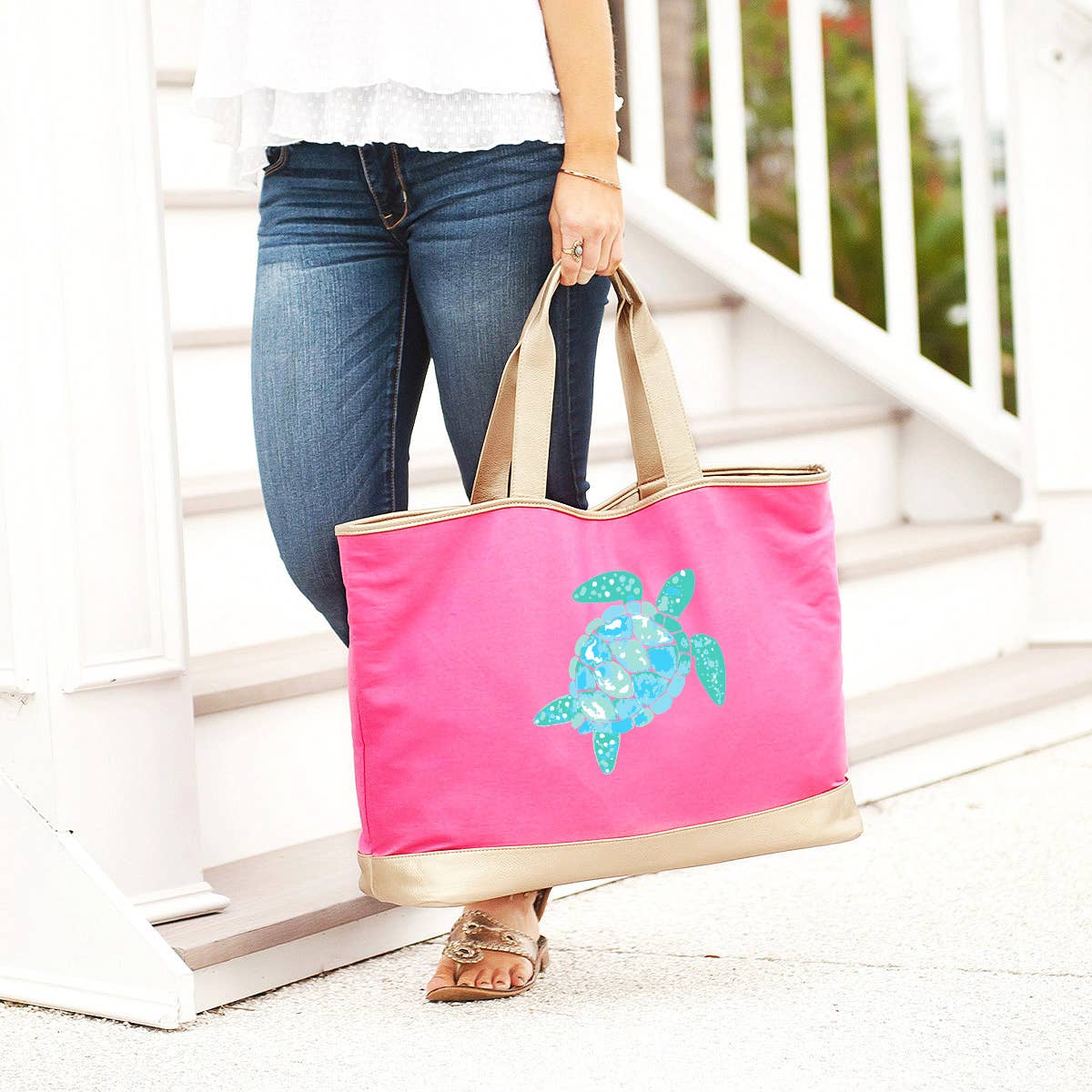 Turtle Cabana Tote