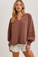 Terry Dolman Knit Top