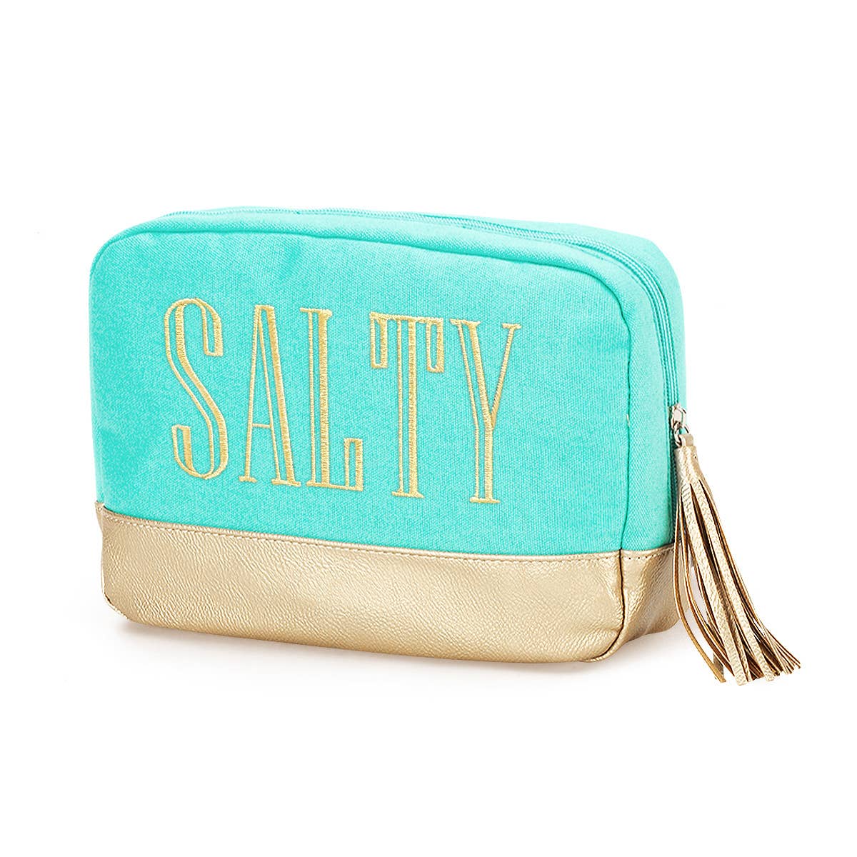 Gold Salty Cabana Cosmetic Bag