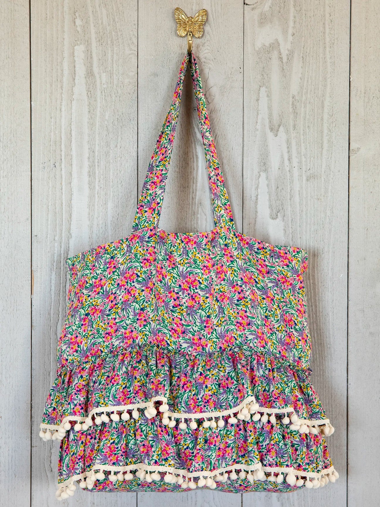 Ruffle Tote Bag