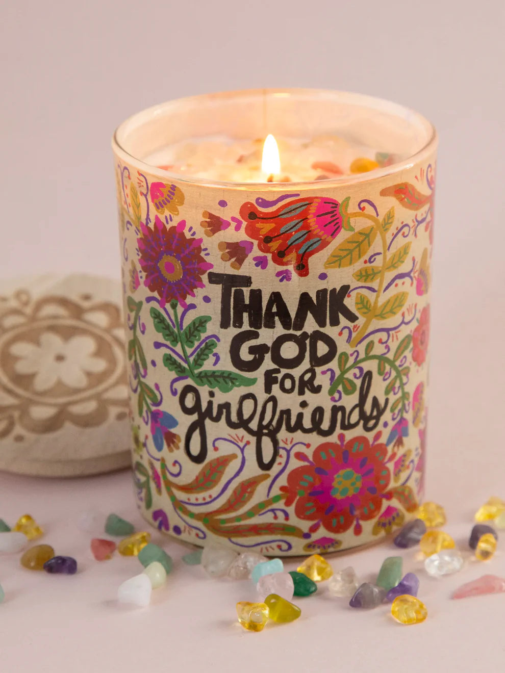 Gemstone Candle - Thank God For Girlfriends