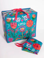 Jumbo Zippered Tote Bag - Loved