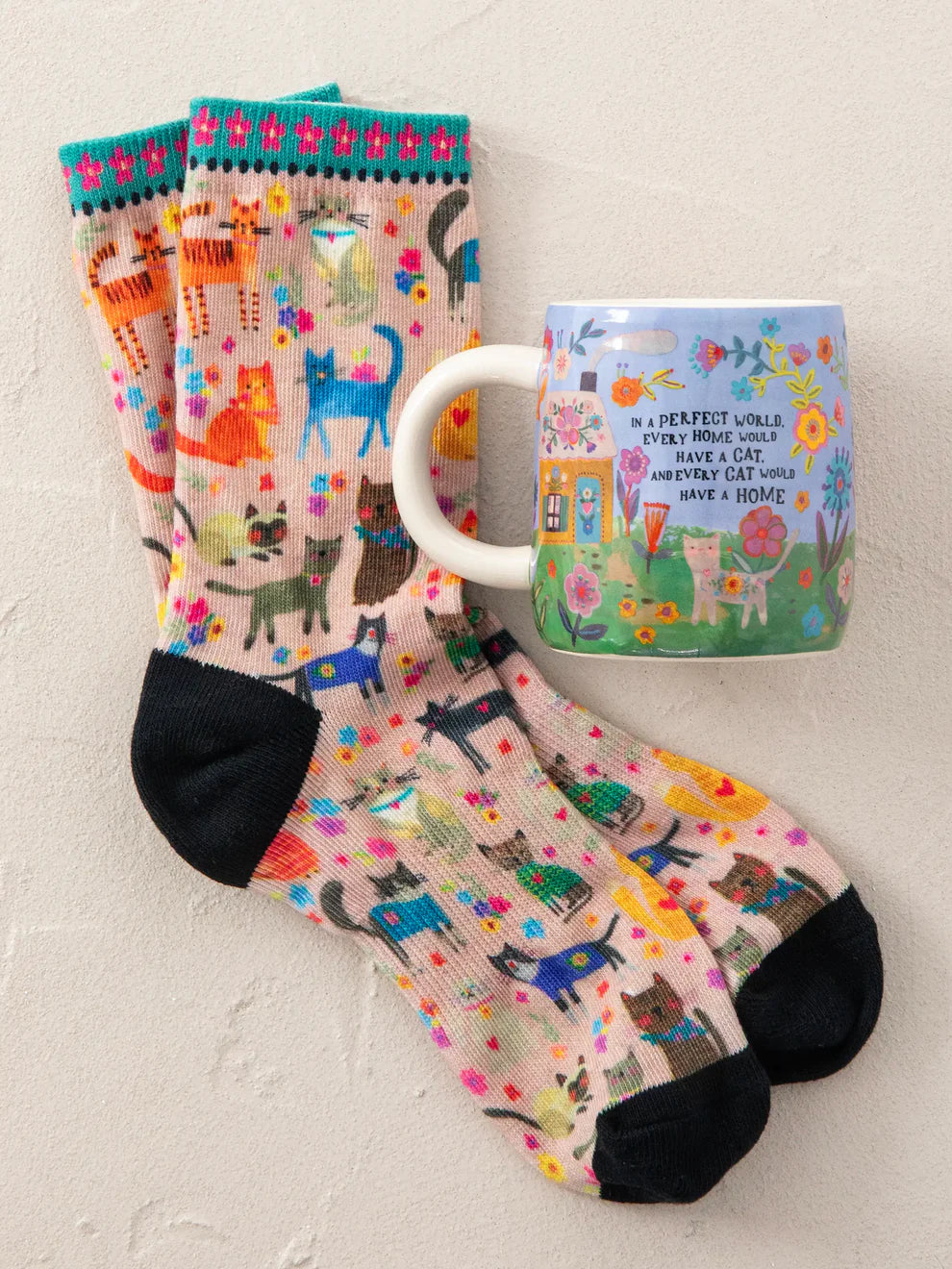 Mug & Sock Set - Every Cat Has A Home