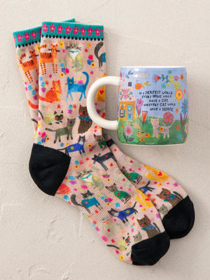 Mug & Sock Set - Every Cat Has A Home
