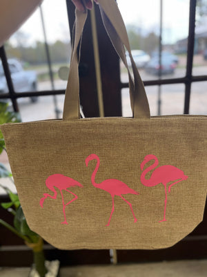 Flamingo Beach Bag