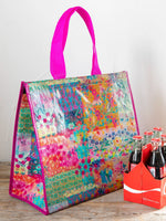 Insulated Cooler Tote - Pink Watercolor