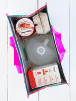 Insulated Cooler Tote - Pink Watercolor