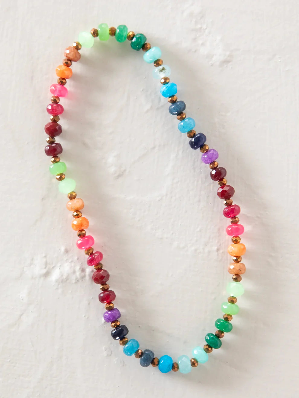 Rainbow Stone Bracelet Choker
