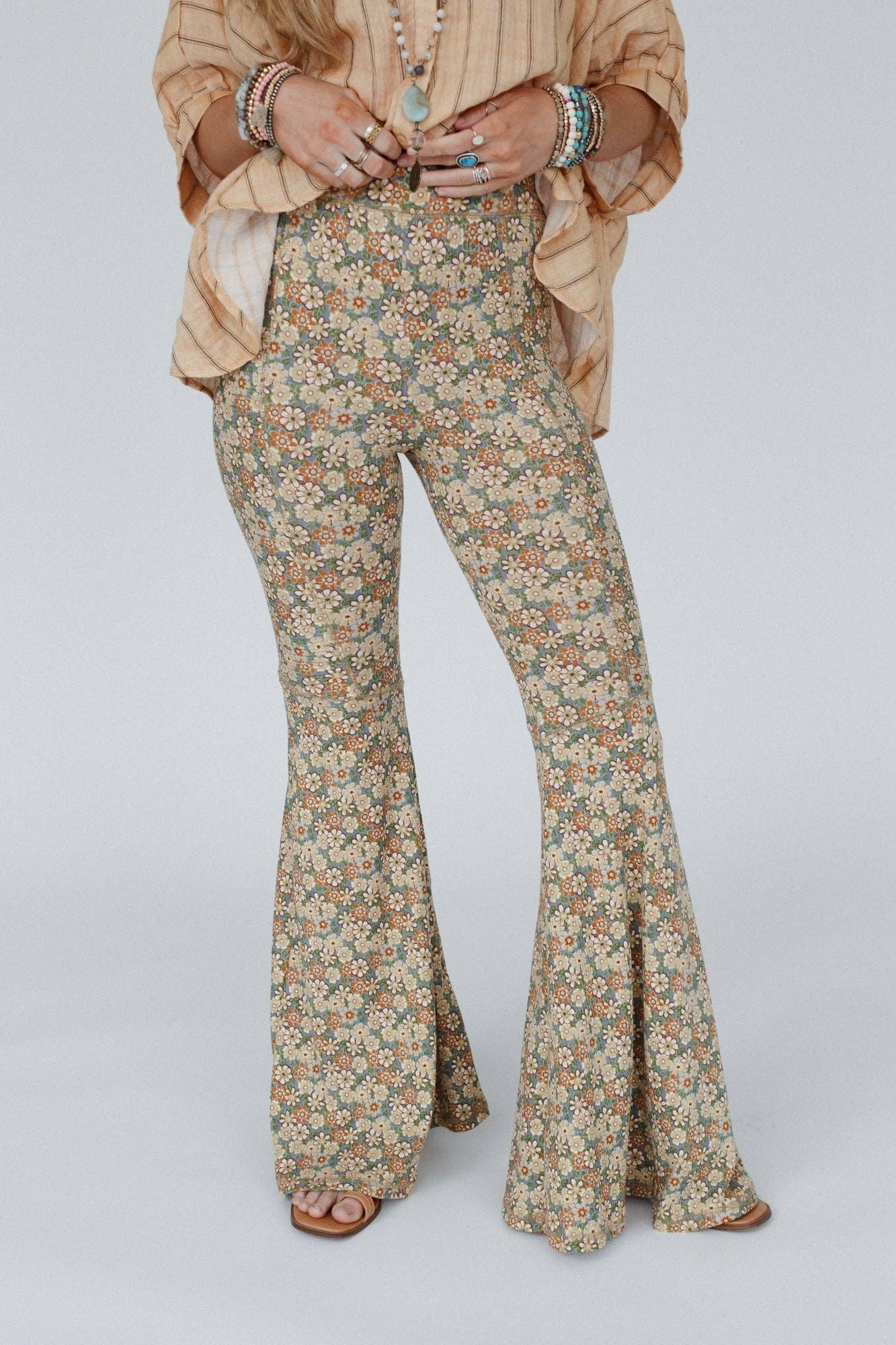 Dream in Flowers Flare Pants