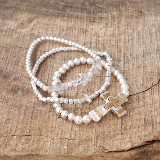 Cross Bracelet Set