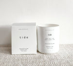 Tide - 10 oz Cedar + Jasmine Matte White Glass Candle