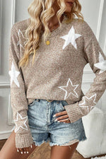 Star Drop Shoulder Sweater