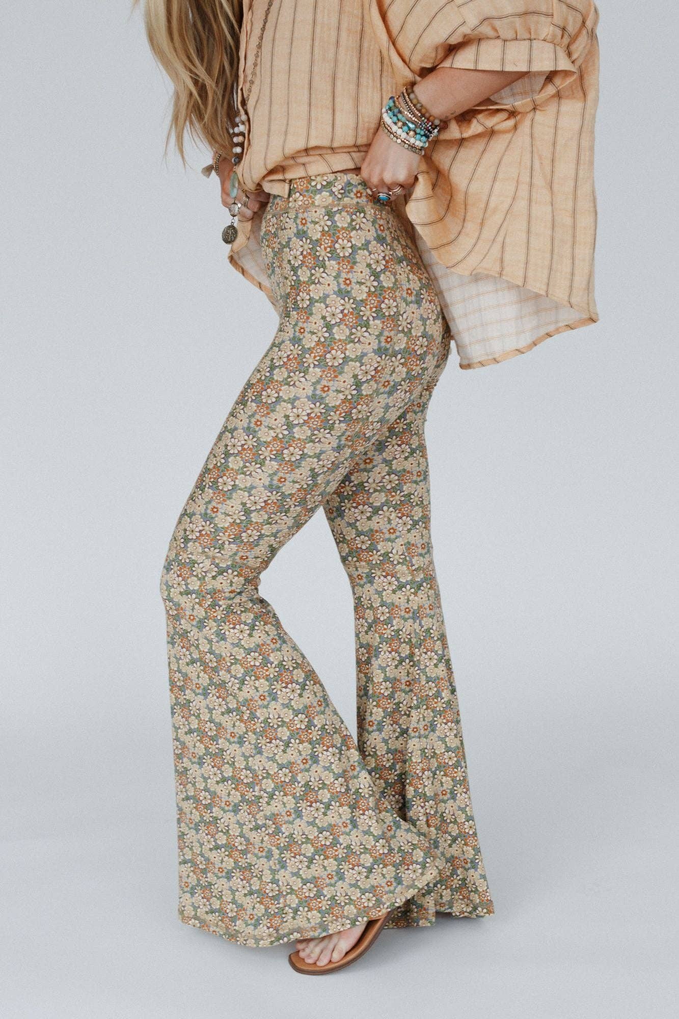 Dream in Flowers Flare Pants