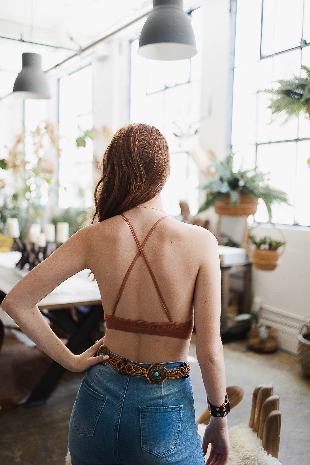 High Neck Crochet Top
