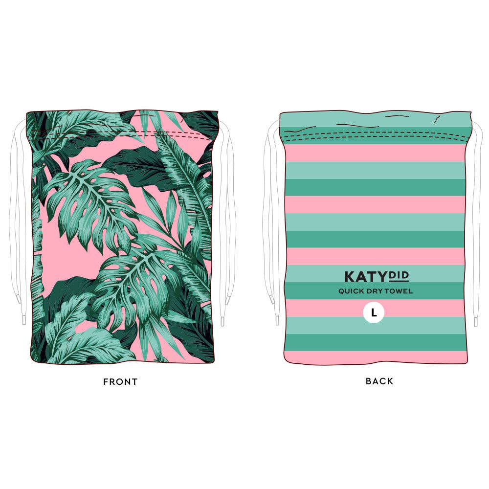 Tropical Leaves Quick Dry Towel