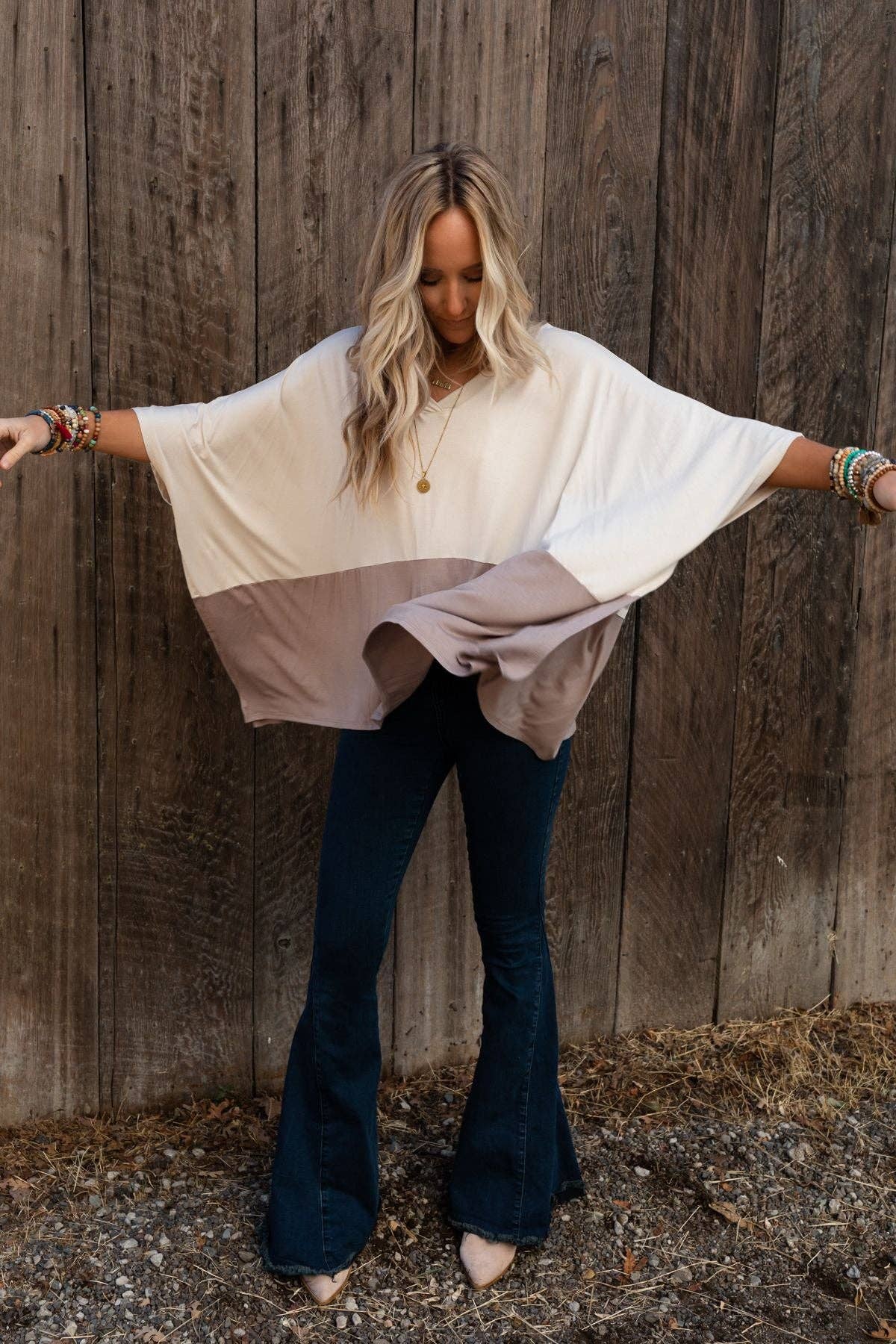 Coffee Sunsets V Neck Top