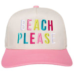 BEACH PLEASE (Multicolored) Two-Toned Hat