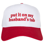 Put It On My Husband's Tab Two-Toned Vintage Hat