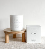 Tide - 10 oz Cedar + Jasmine Matte White Glass Candle