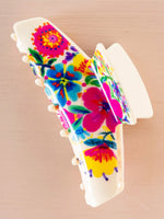 Floral Hair Claw Clip