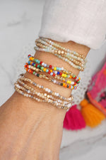 Gold Tone Stack Bracelets - set of 4