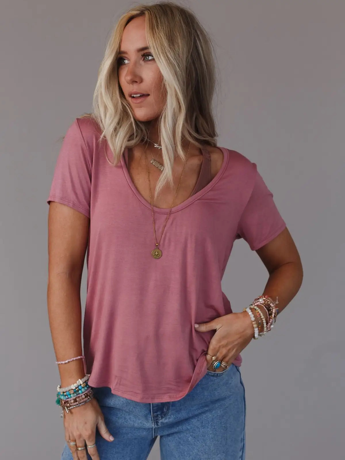 Stevie Scoop Neck Tee