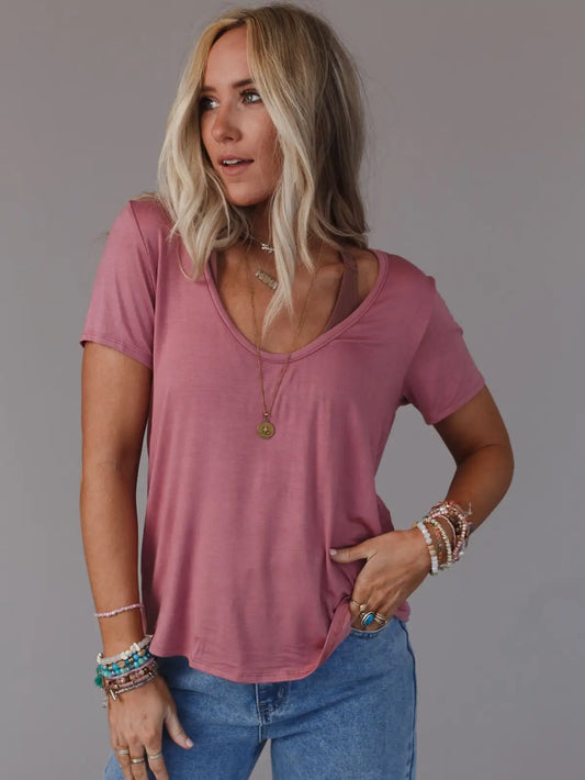 Stevie Scoop Neck Tee