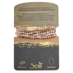 Stone Wrap Bracelet/Necklace - Morganite