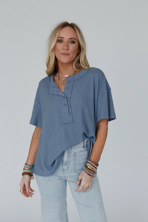 Soft Plume Henley Top