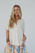 Soft Plume Henley Top