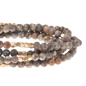Stone Wrap Bracelet/Necklace - Rhyolite