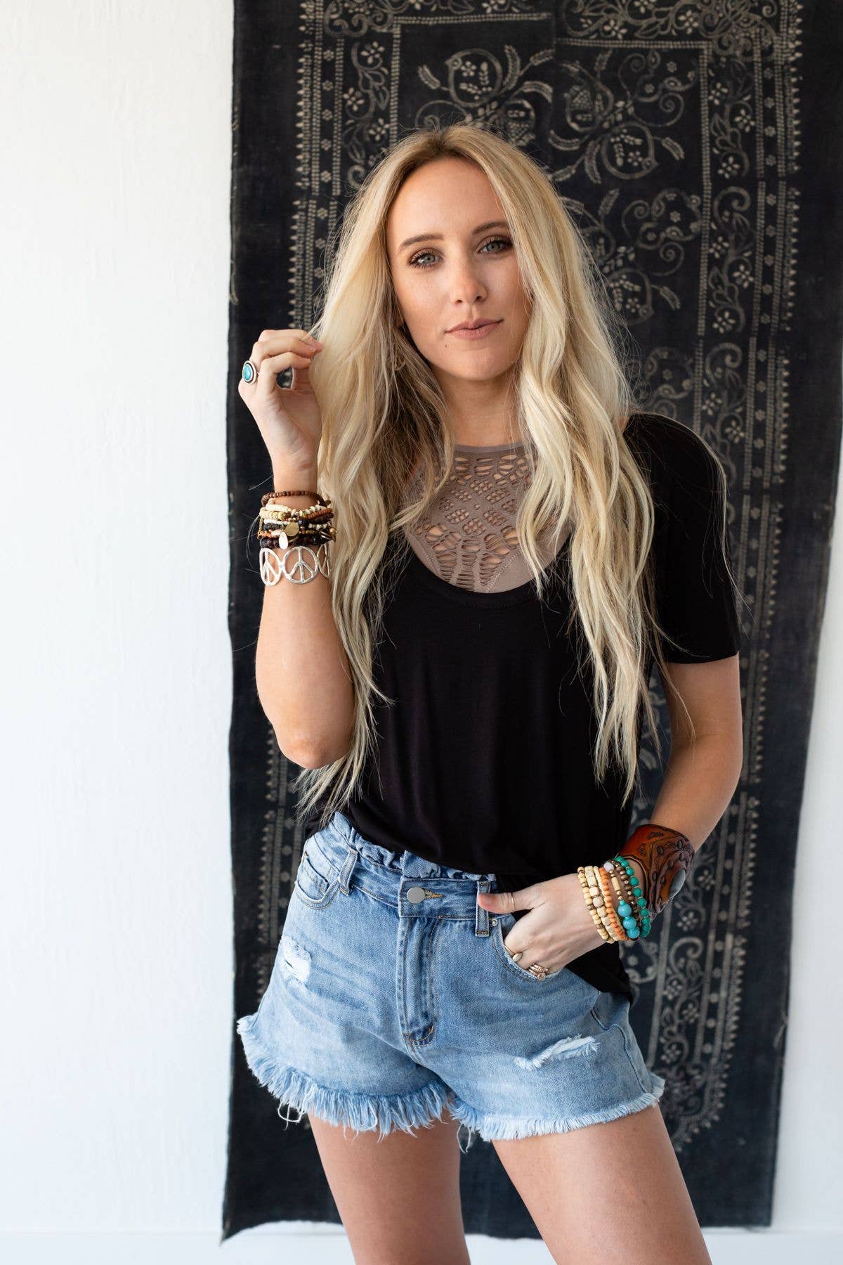 Stevie Scoop Neck Tee