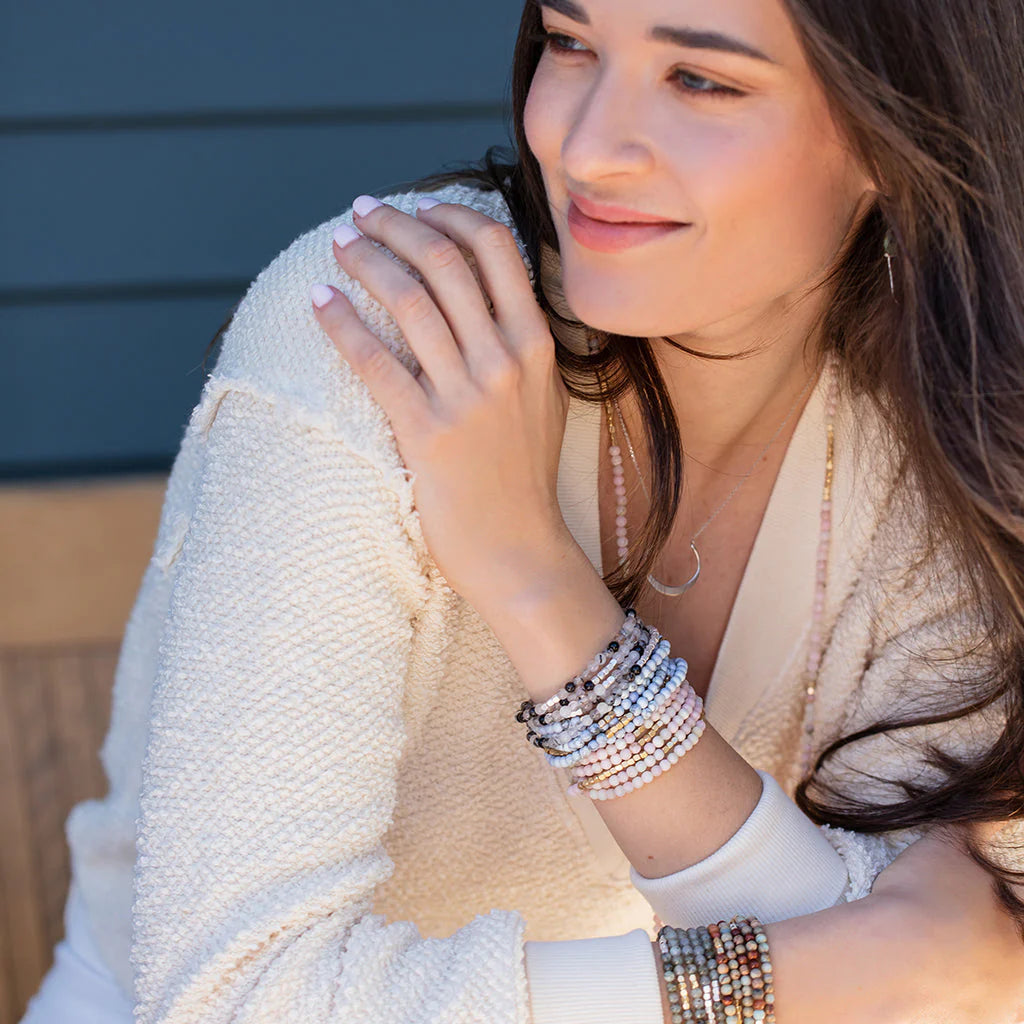 Stone Wrap Bracelet/Necklace - Kambaba Jasper