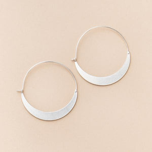 Refined Earring - Crescent Silver Moon