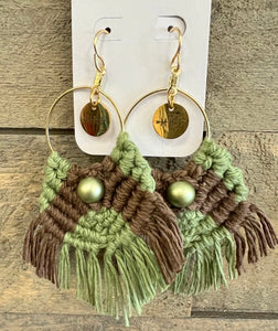 Macrame Tassel Earrings