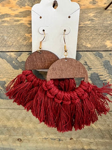 Macrame Tassel Earrings