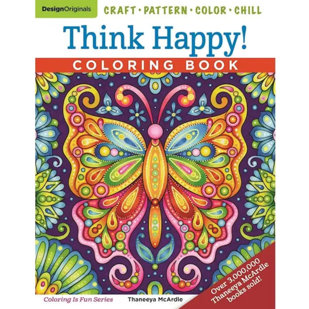Think Happy Coloring Book