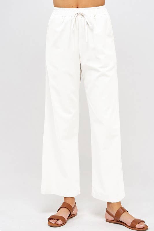 Women's Wide Leg Linen Pants  Natural — Shipwrecked Kauai