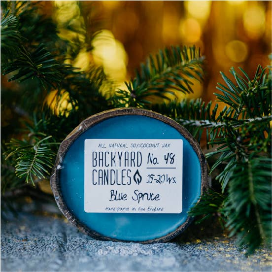 Coconut Shell Candle - Blue Spruce