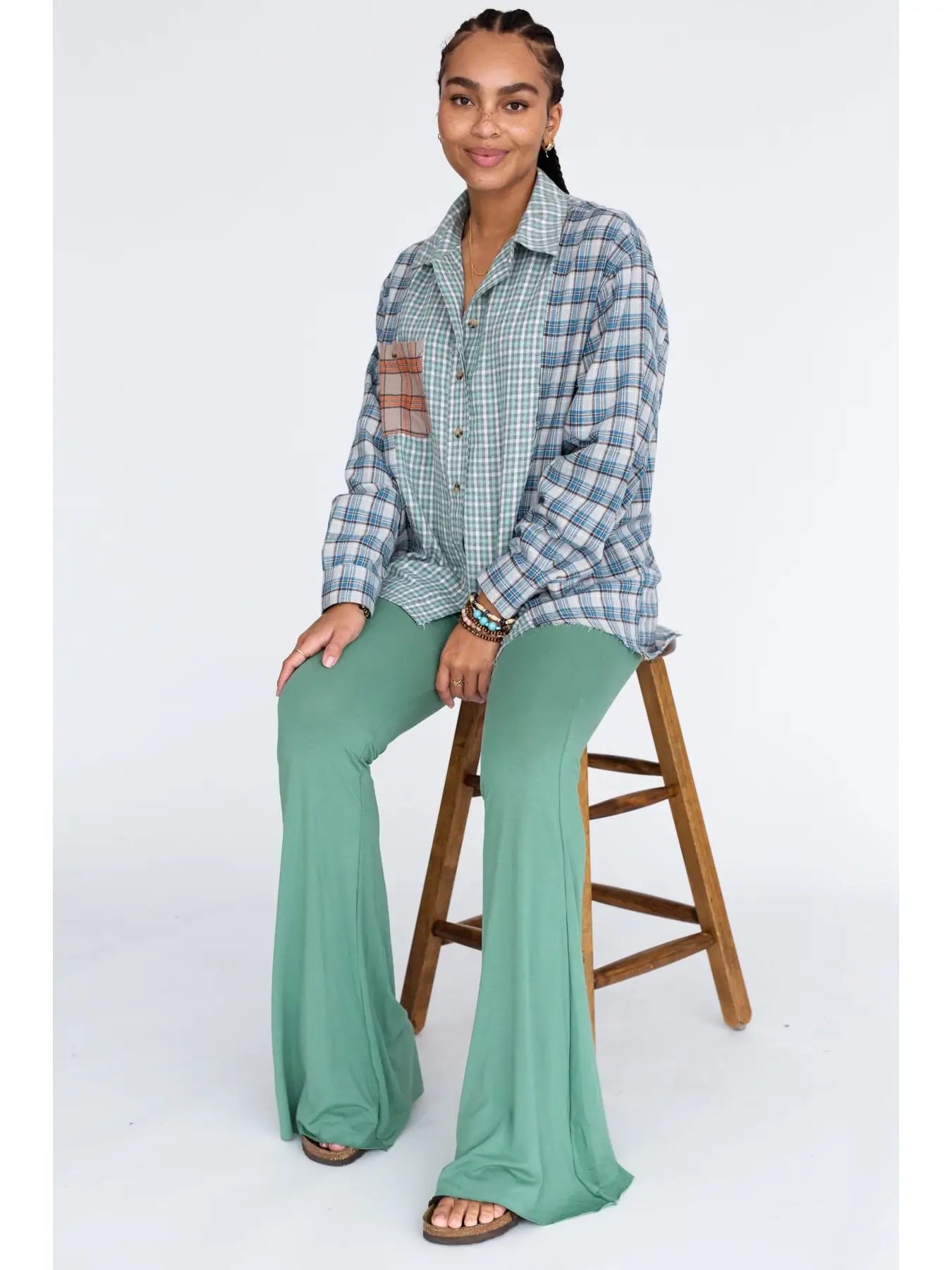 Cher Flare Pant - Sage