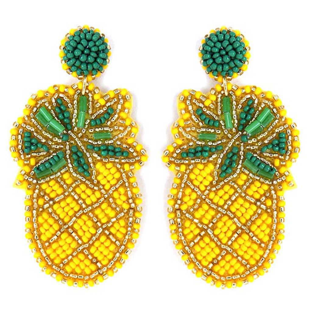 Pineapple Bead Earrings
