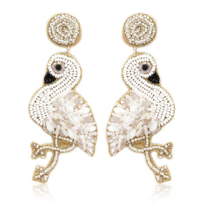 White Flamingo Earring