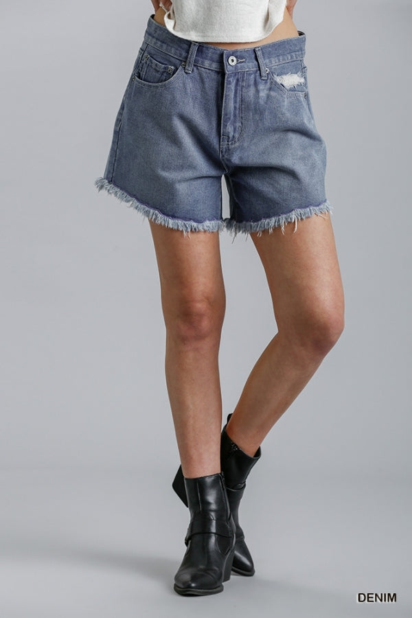 Beach Day Denim Shorts