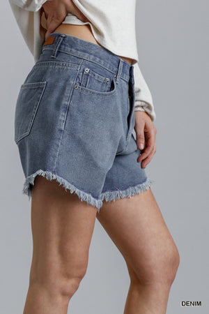 Beach Day Denim Shorts