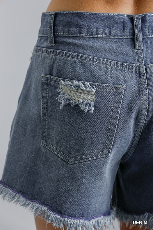Beach Day Denim Shorts