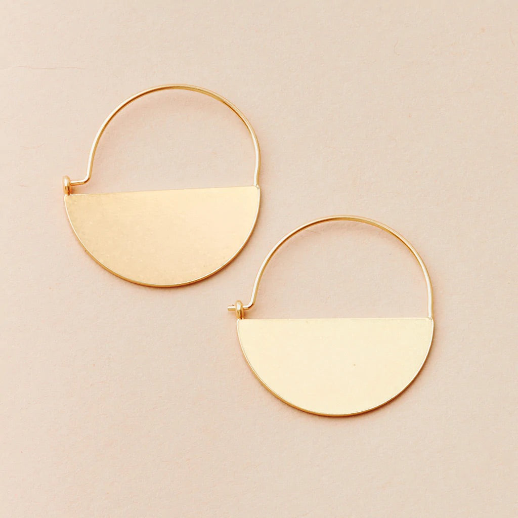 Refined Earring - Lunar Hoop/Gold