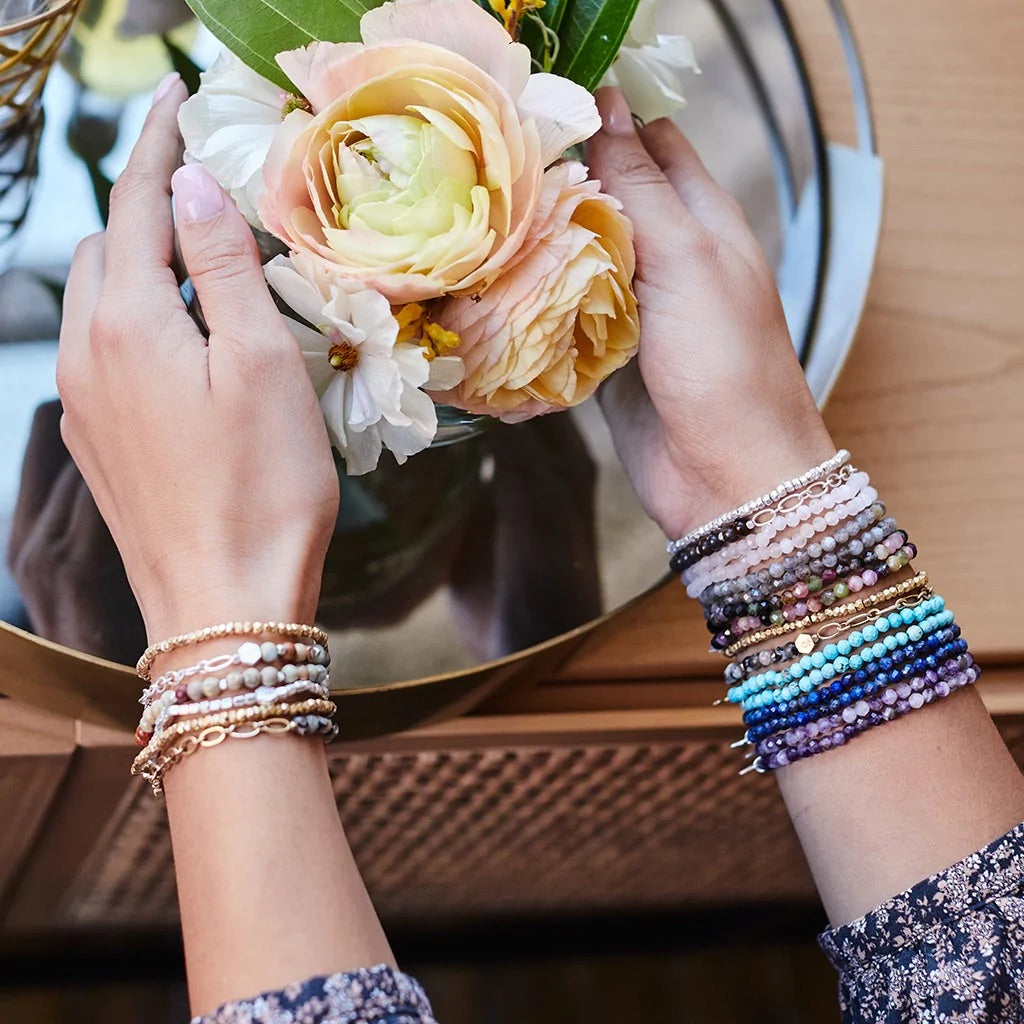 Stone & Chain Stack Bracelet